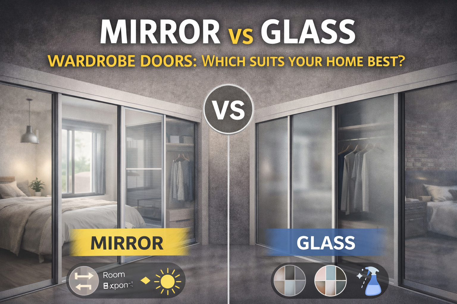 Mirror vs Glass Wardrobe Doors: Which Suits Your Home Best?