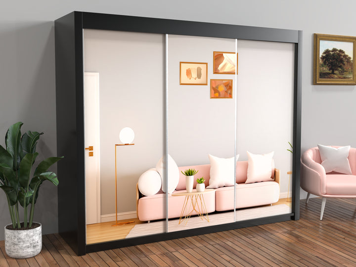 Modern Chicago 250cm Large Wardrobe