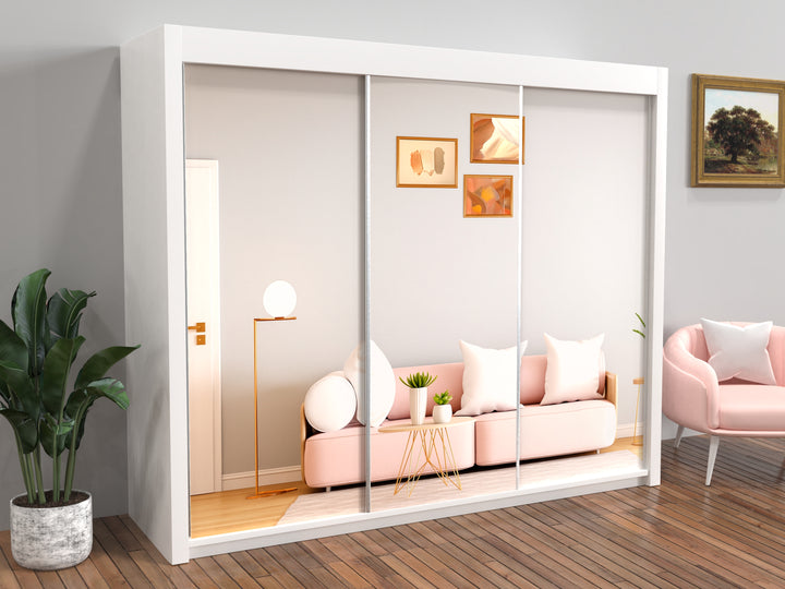 Modern Chicago 250cm Large Wardrobe