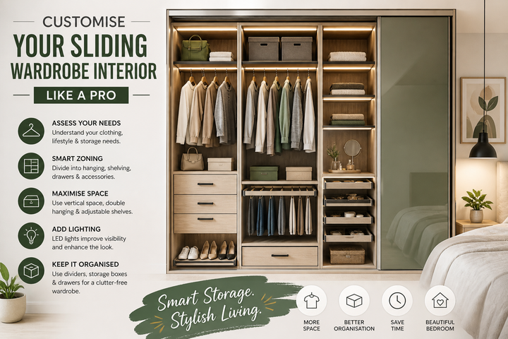 How to Customise Your Sliding Wardrobe Interior Like a Pro