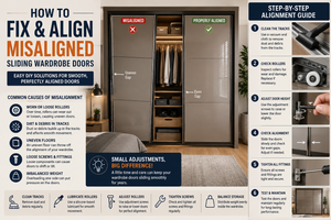 How to Fix and Align Misaligned Sliding Wardrobe Doors