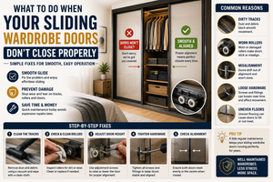 What to Do When Your Sliding Wardrobe Doors Don’t Close Properly