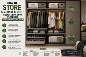 How to Store Seasonal Clothes Inside Sliding Door Wardrobes