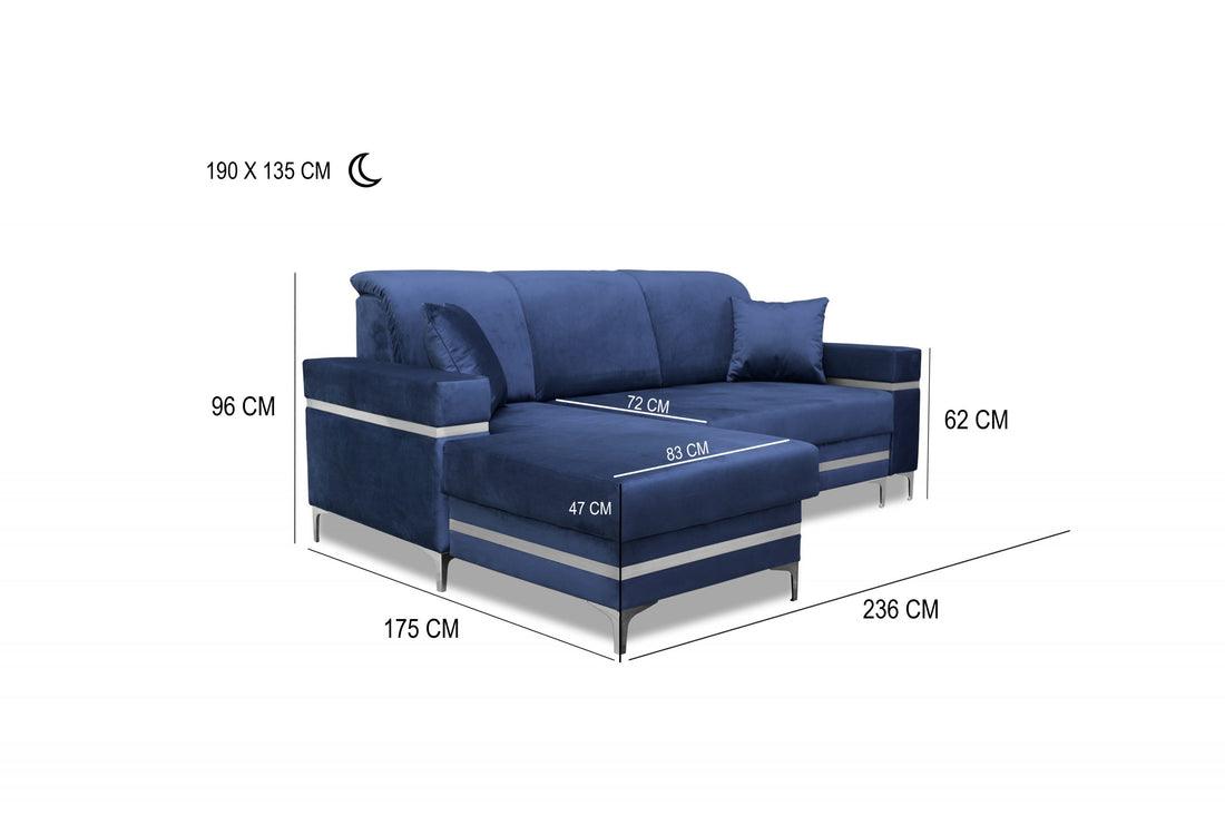 Florence Blue sofa bed