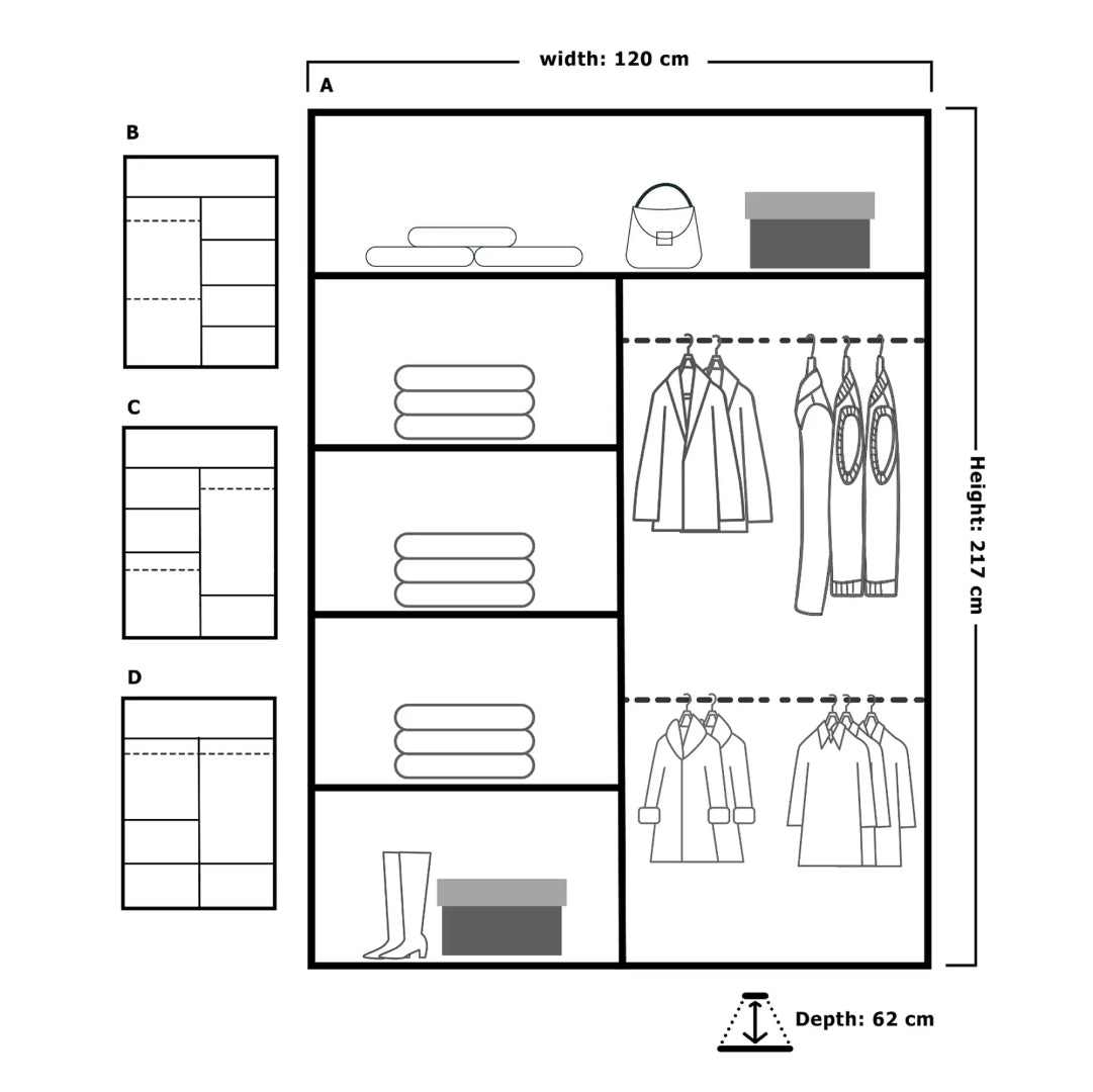 Lisbon Sliding Door Wardrobe