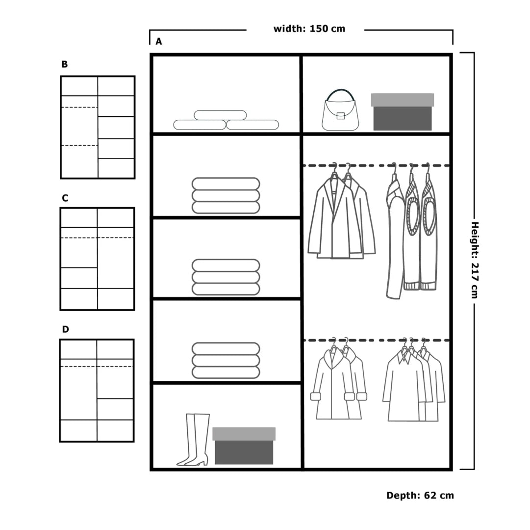 Lisbon Sliding Door Wardrobe