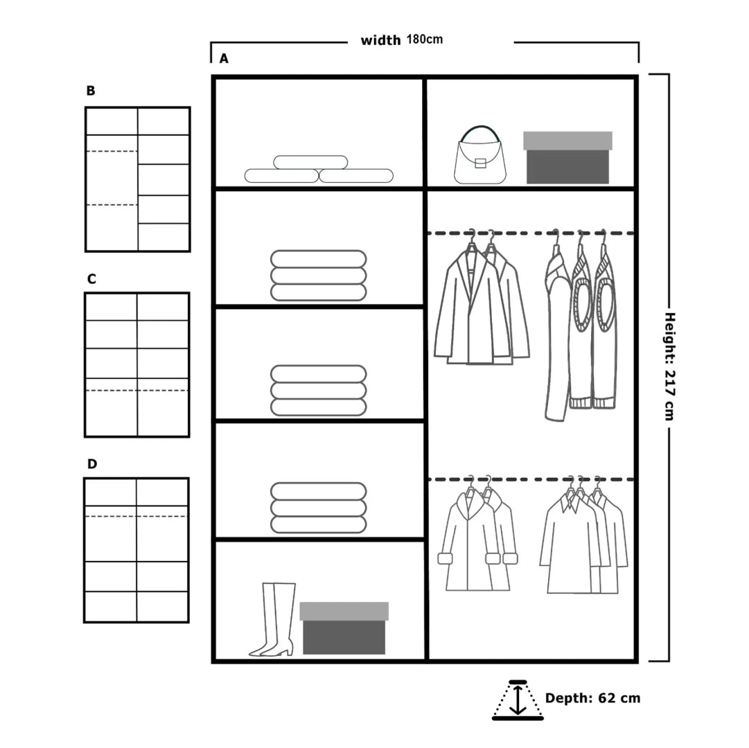 Lisbon Sliding Door Wardrobe