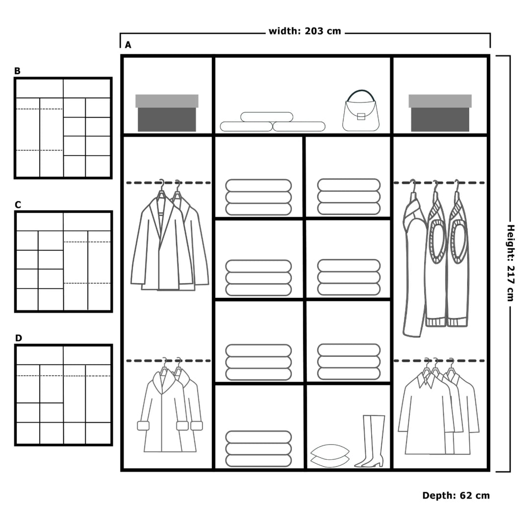 Lisbon Sliding Door Wardrobe