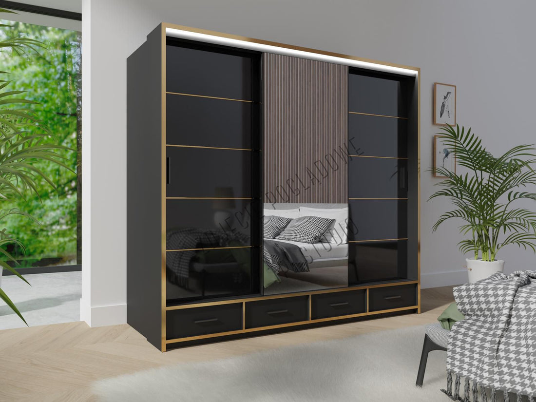 Sydney High Gloss Wardrobe