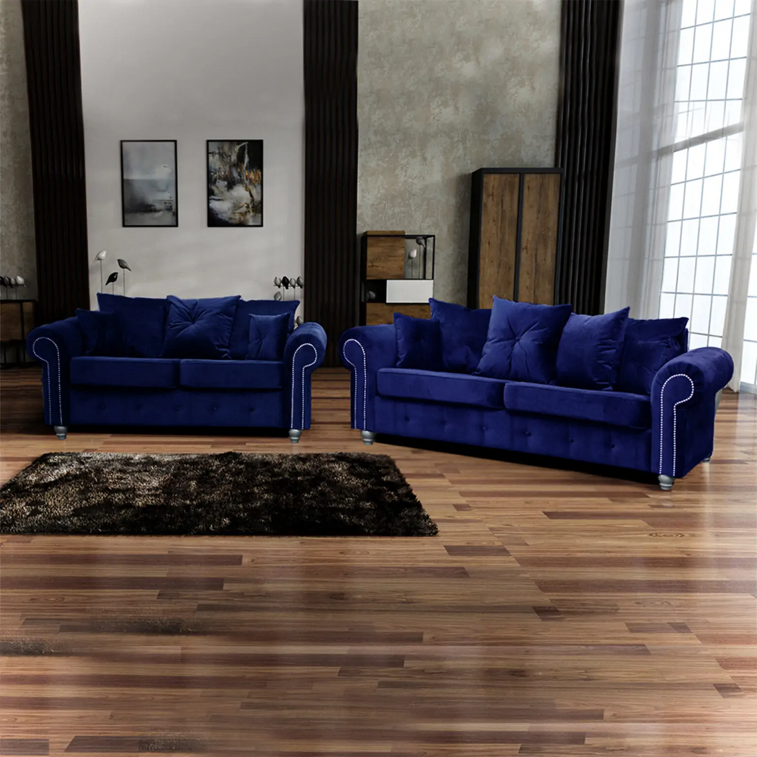 Ashwin Plush Velvet Sofa