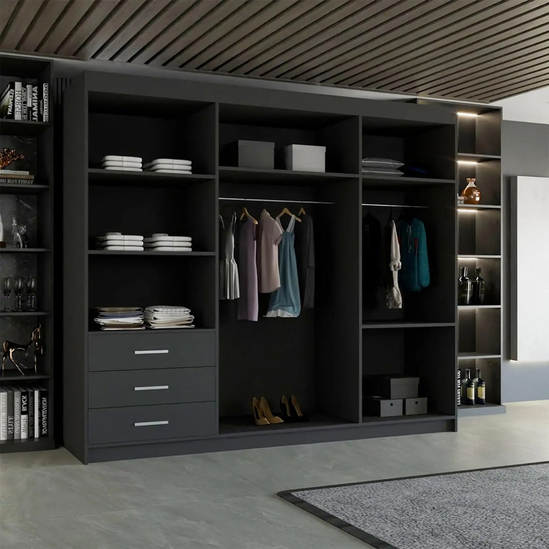 Manhattan High Gloss Wardrobe