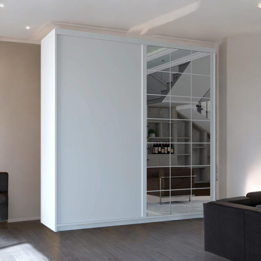 COLLIN VOTAN WHITE SLIDING WARDROBE