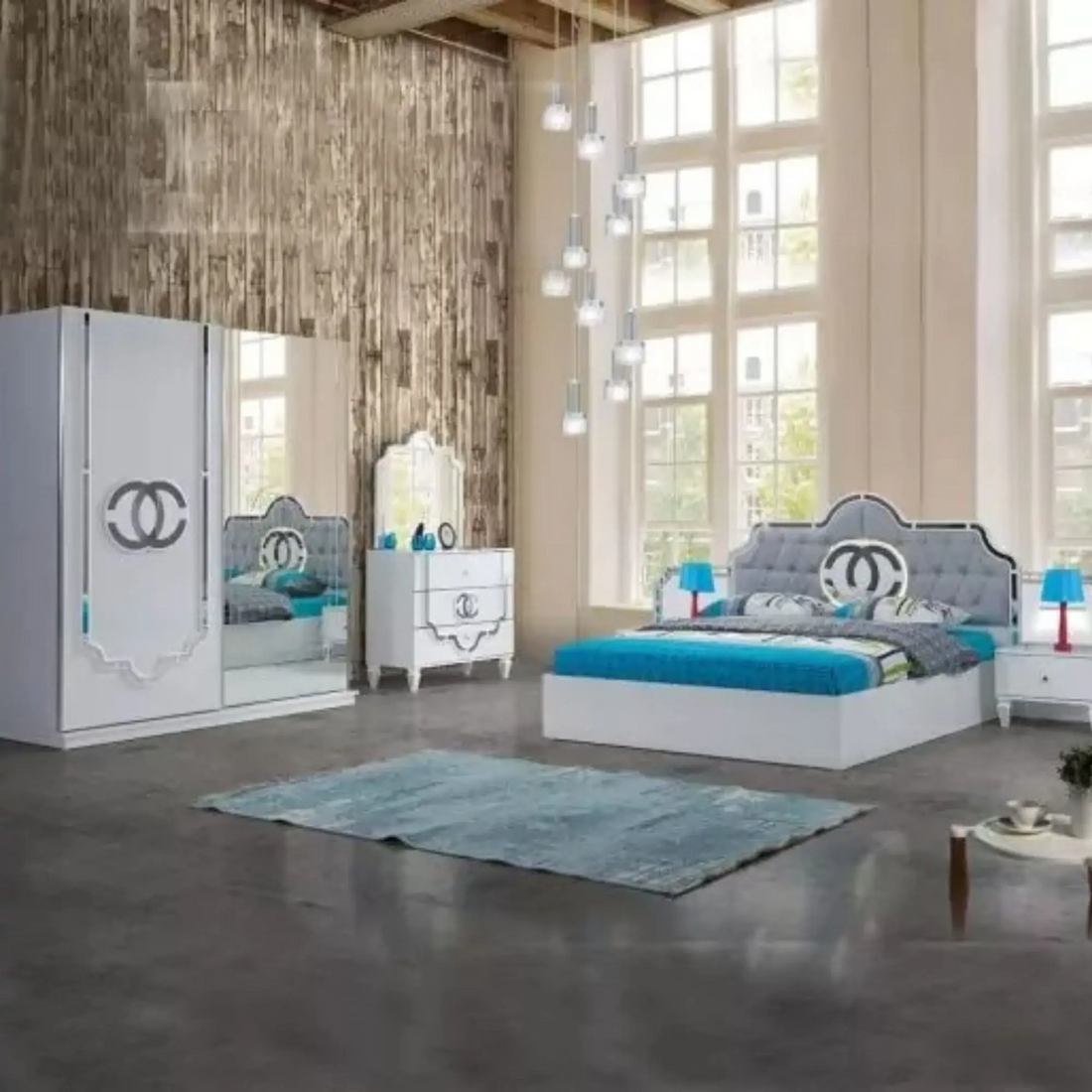 CHARLIE WHITE BEDROOM SET