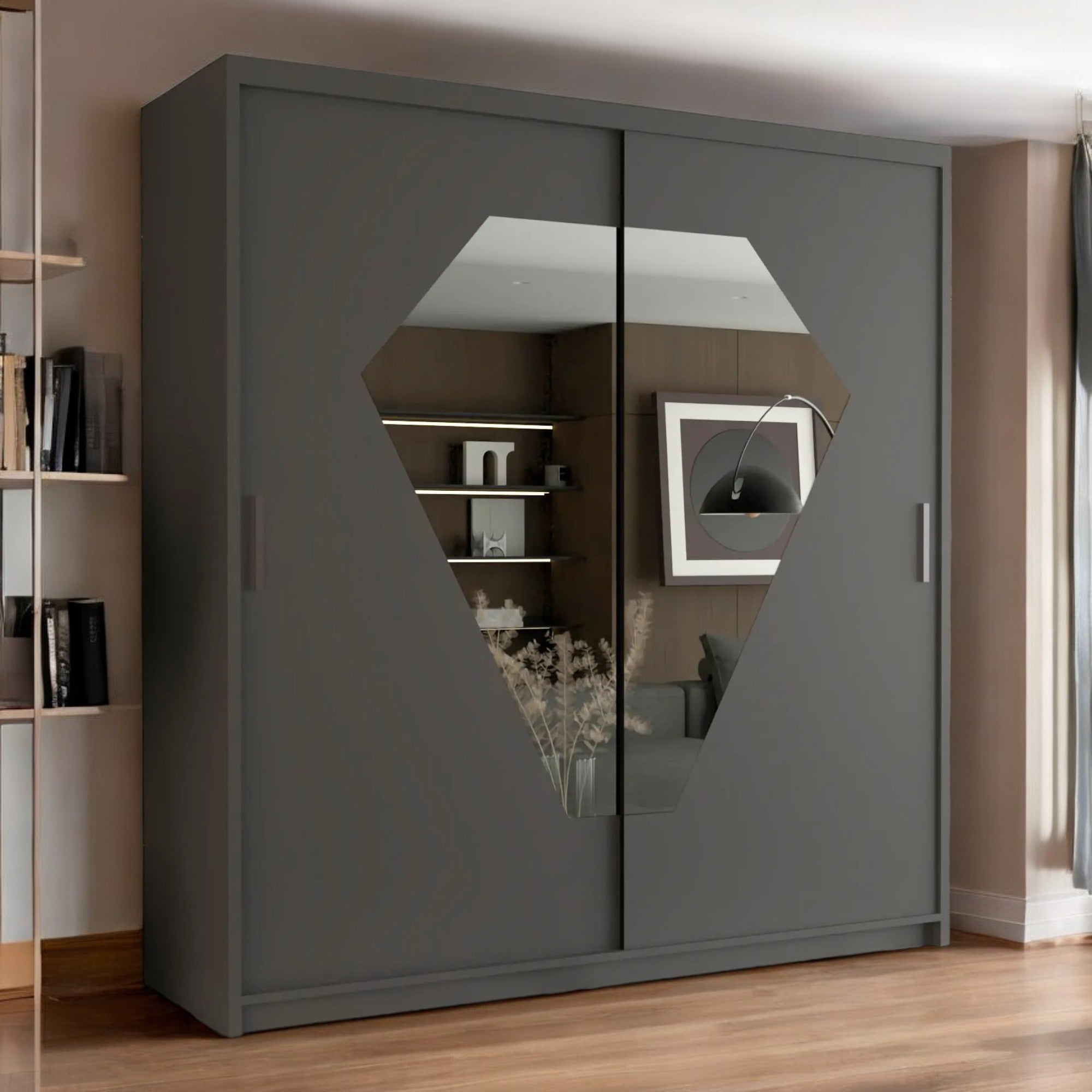 Diamond Sliding door Wardrobe