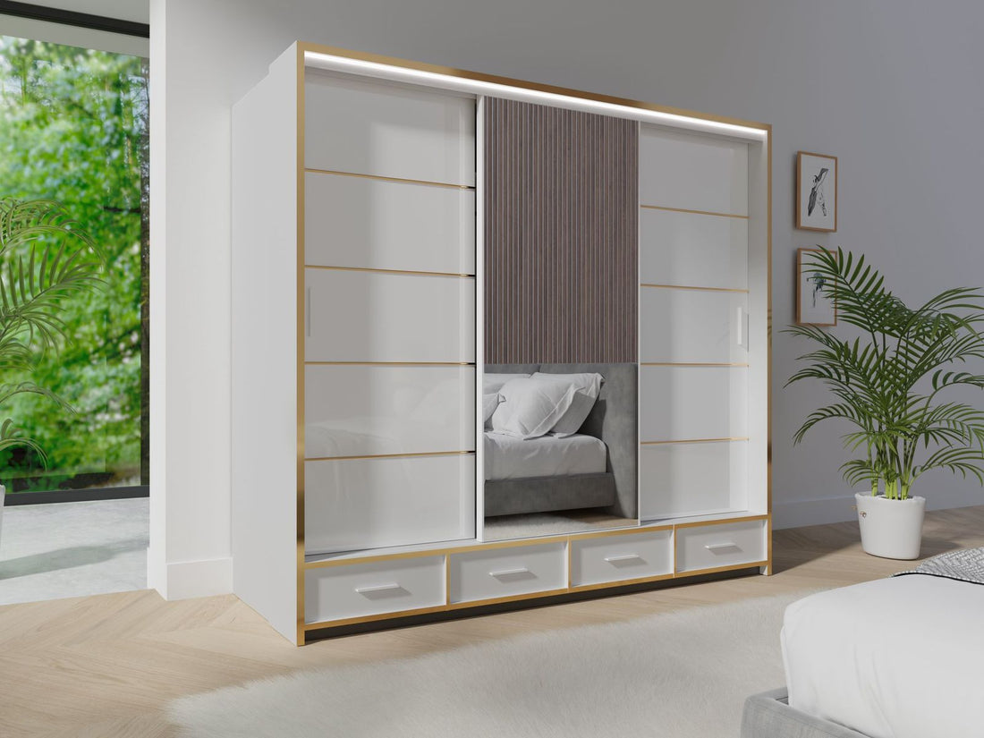 Sydney High Gloss Wardrobe