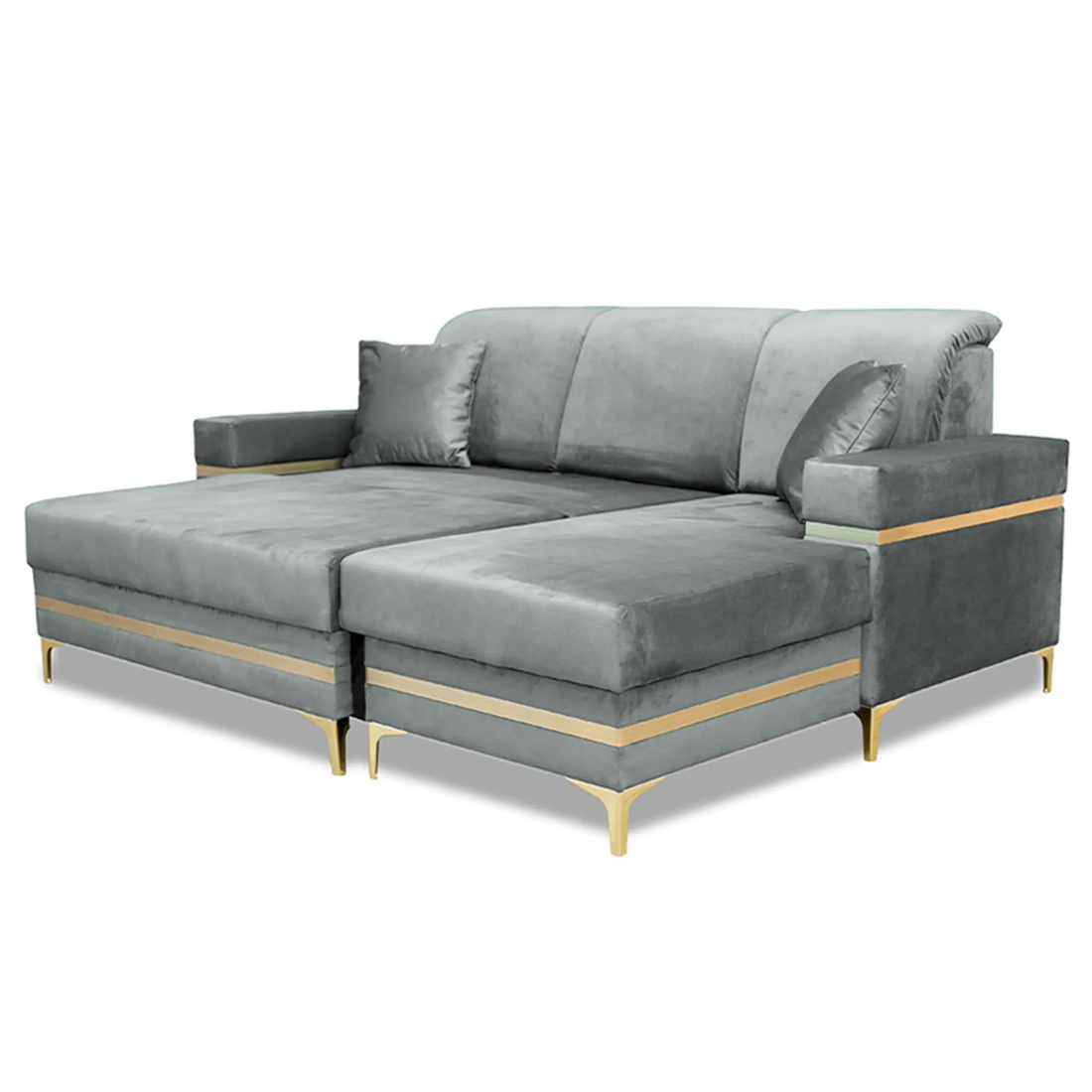 Florence Grey Corner Sofa Bed