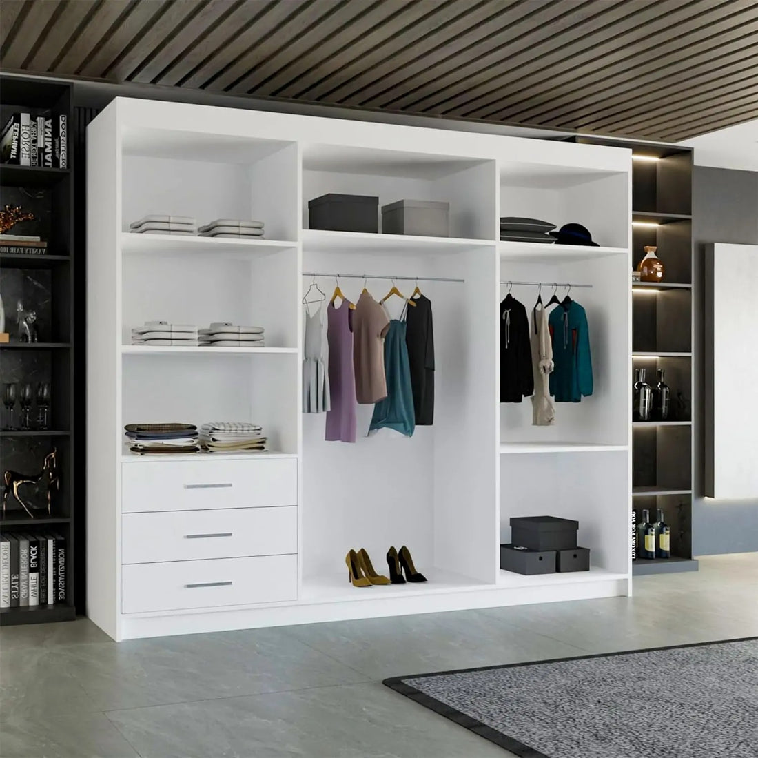 Manhattan High Gloss Wardrobe