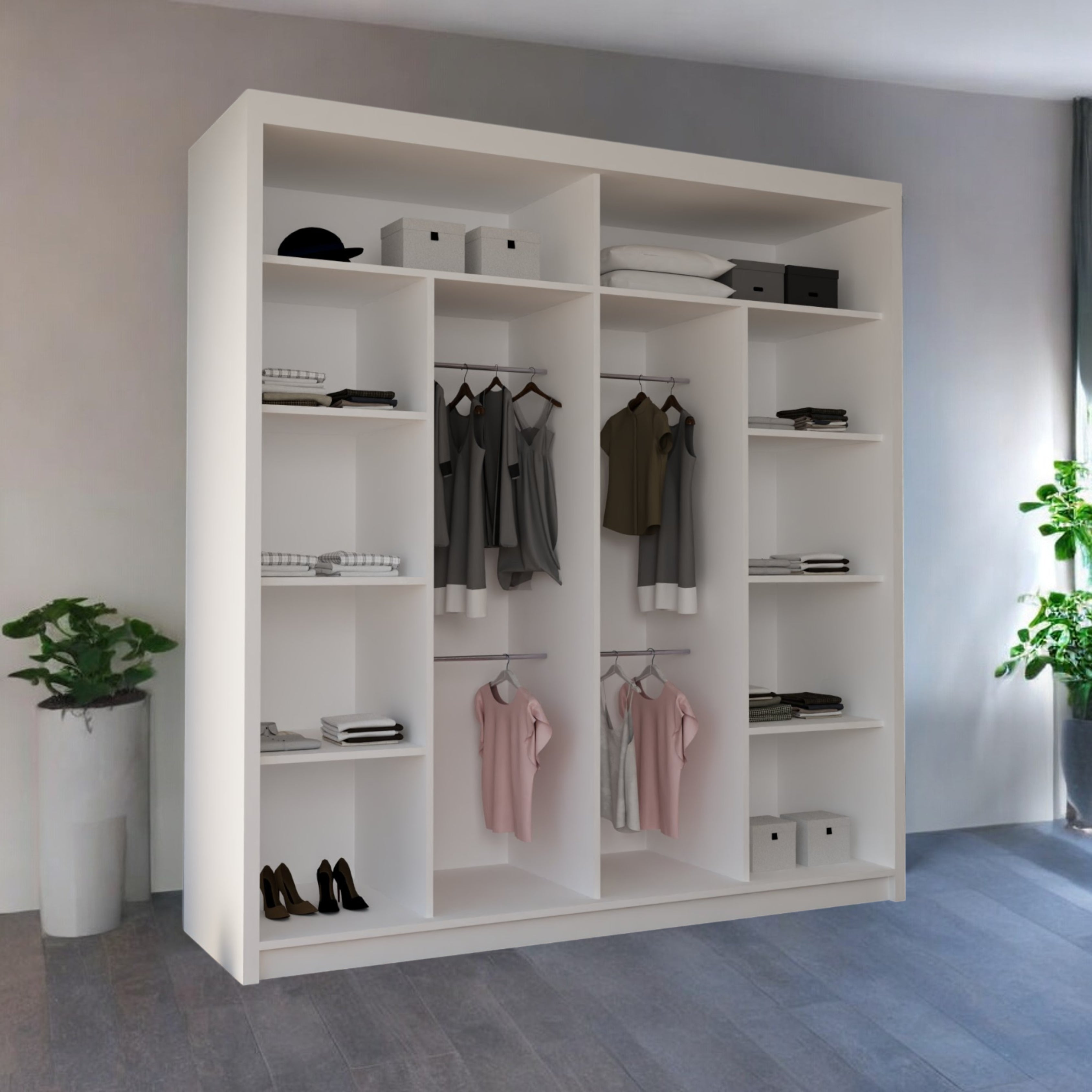 Moon sliding door Wardrobe