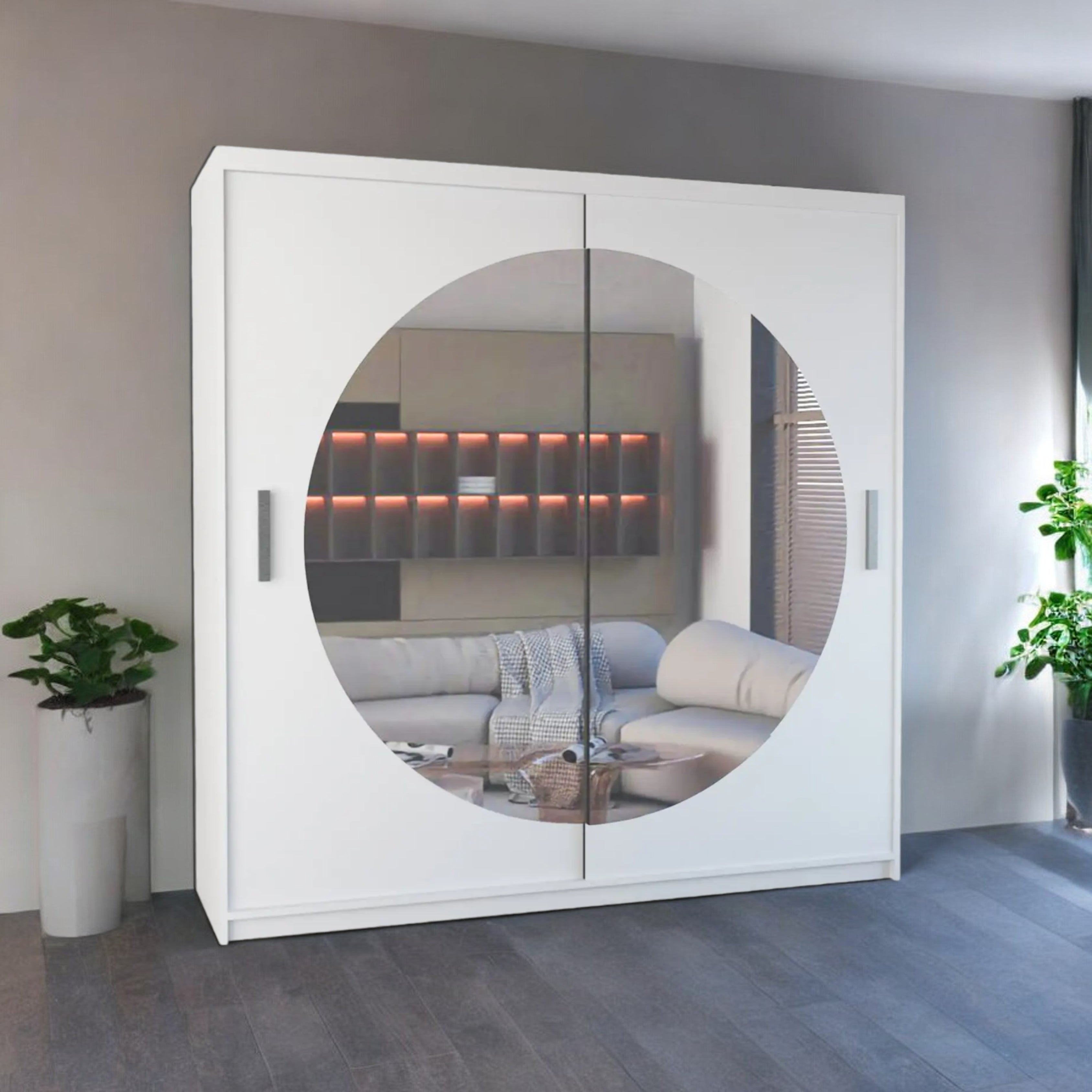 Moon sliding door Wardrobe