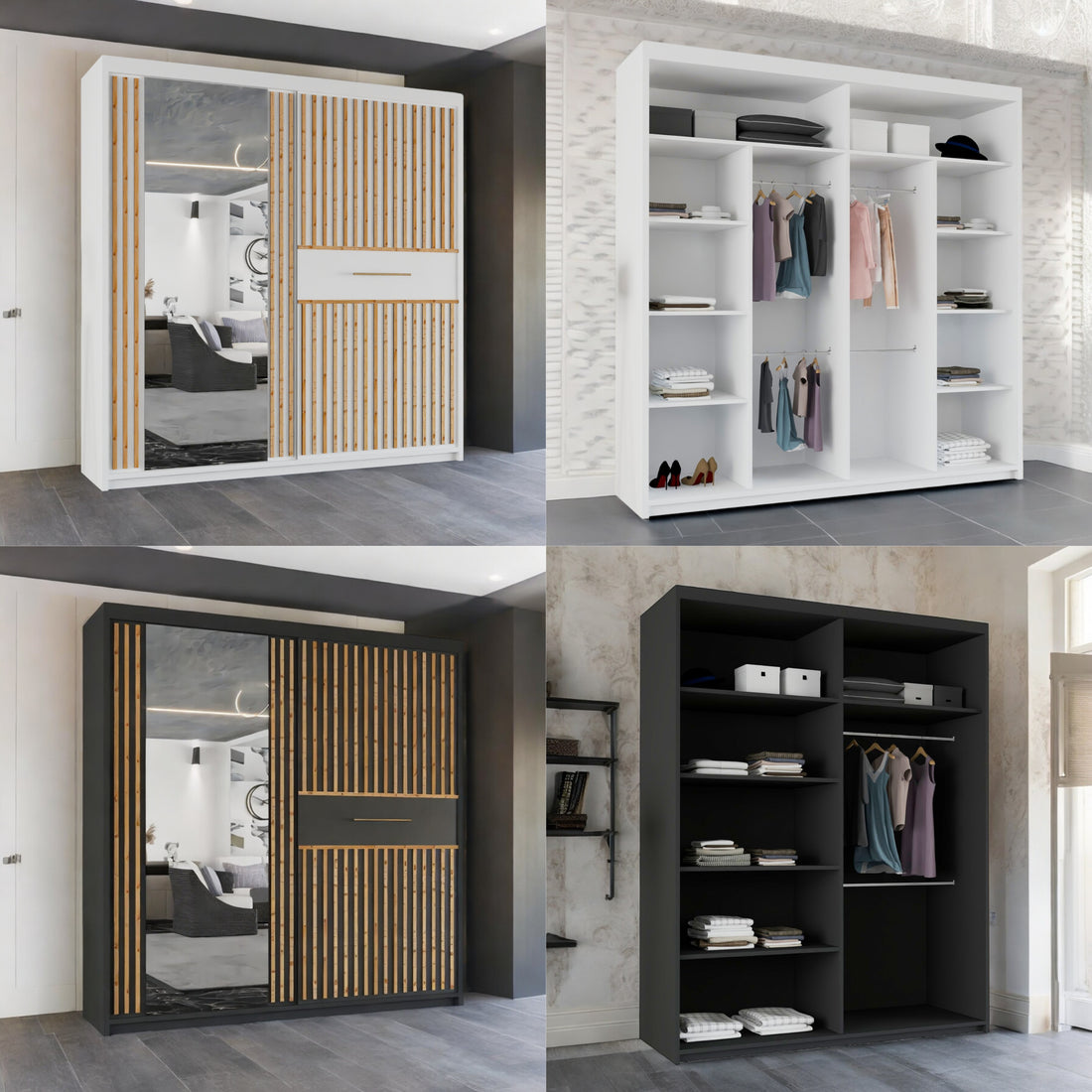 Lyllie Double Door Sliding Wardrobe