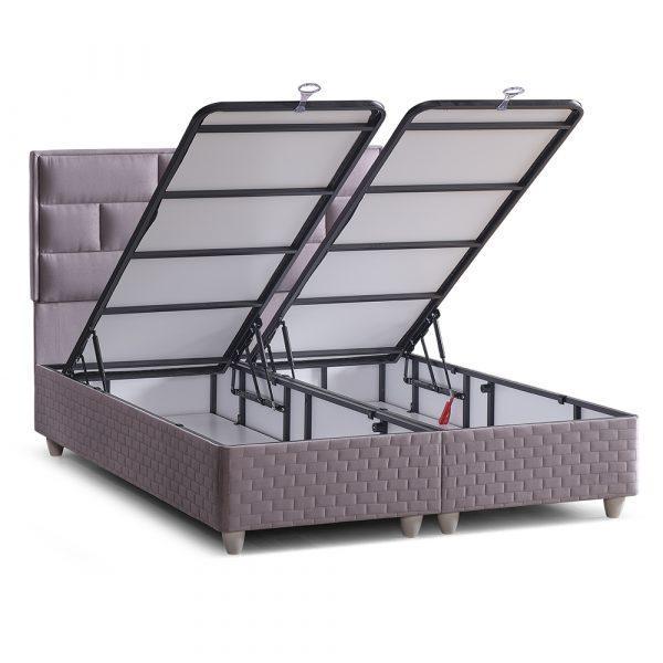 ROSE OTTOMAN GREY STORAGE BED