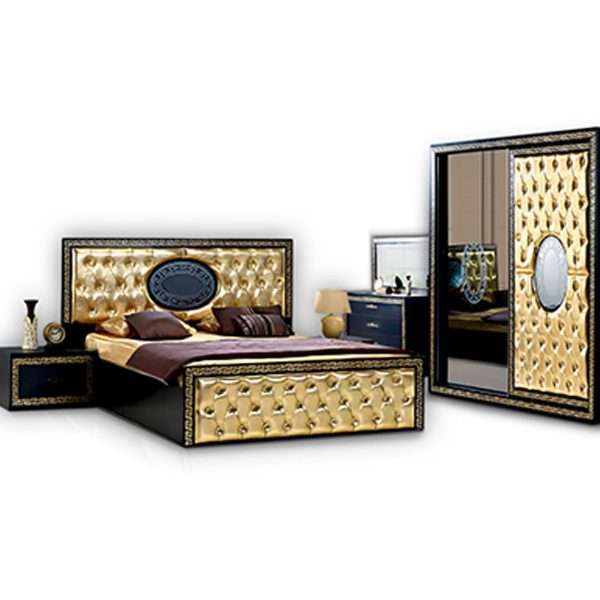 VIGAS BLACK&GOLD BEDROOM SET