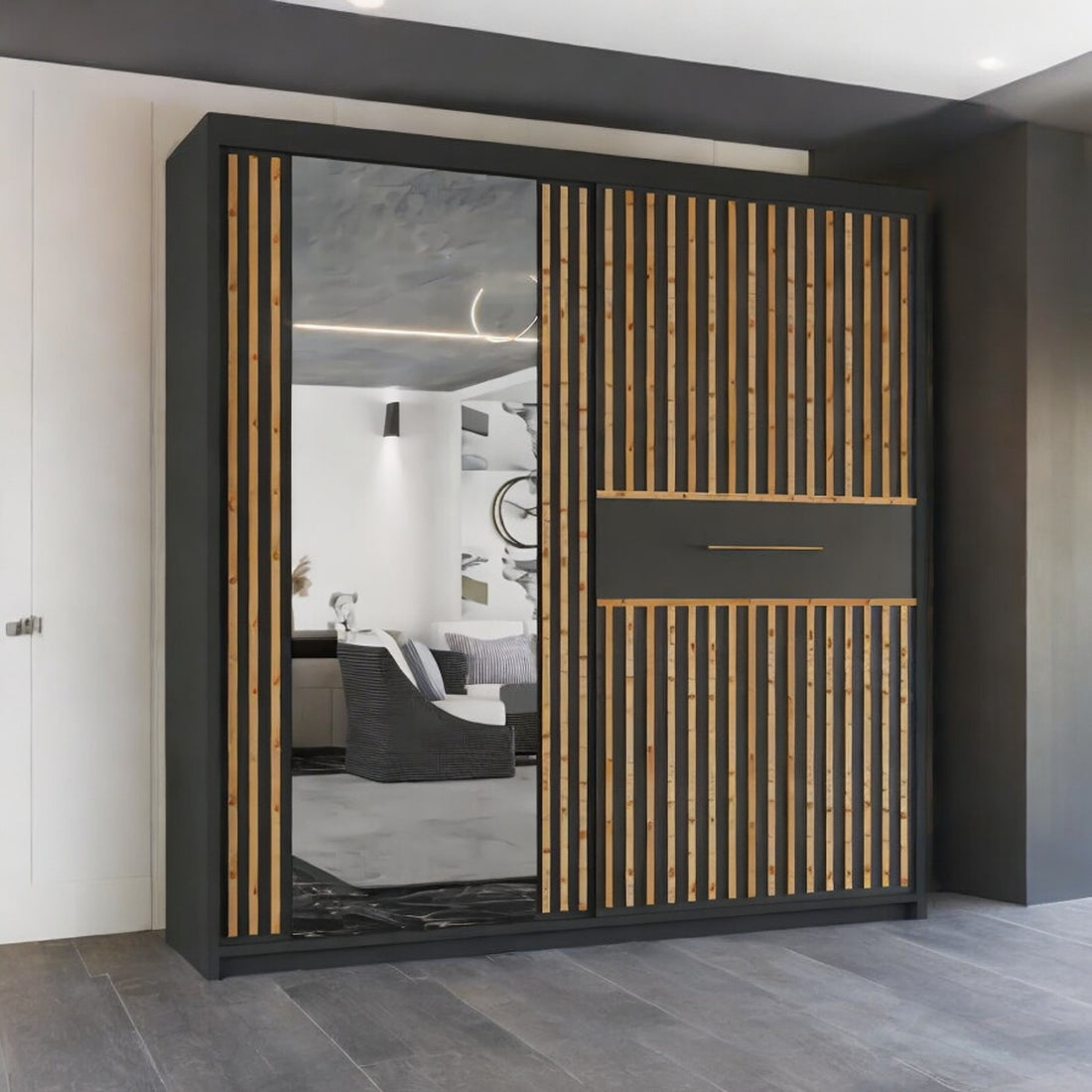 Lyllie Double Door Sliding Wardrobe