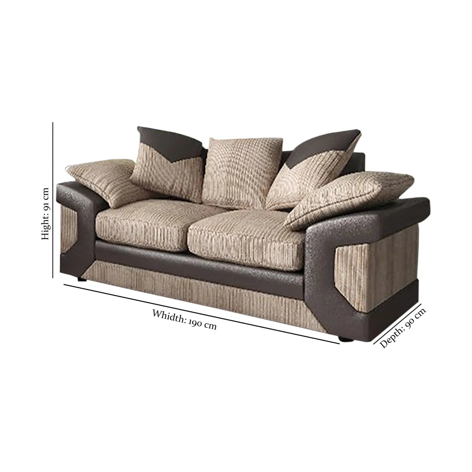 Dino 3+2 Sofa Set