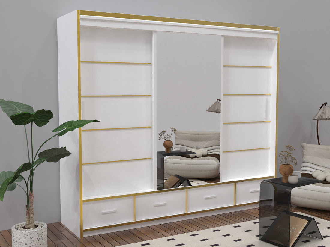 Sydney High Gloss Wardrobe